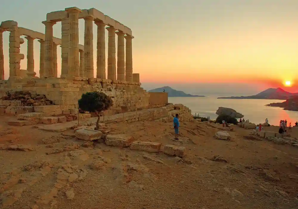 Cape Sounio: Tour bei Sonnenuntergang